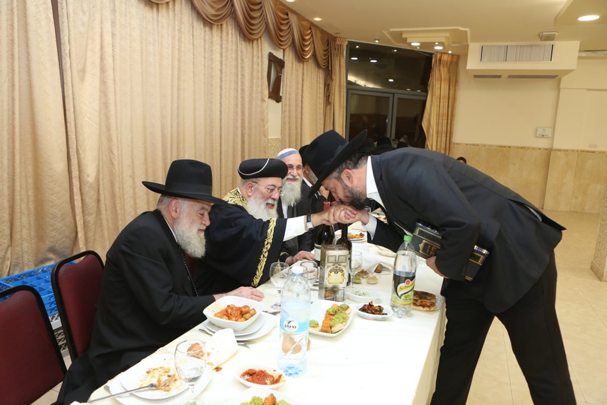 הגר"ש אוירבך בשבע ברכות לנכד הגר"ש עמאר