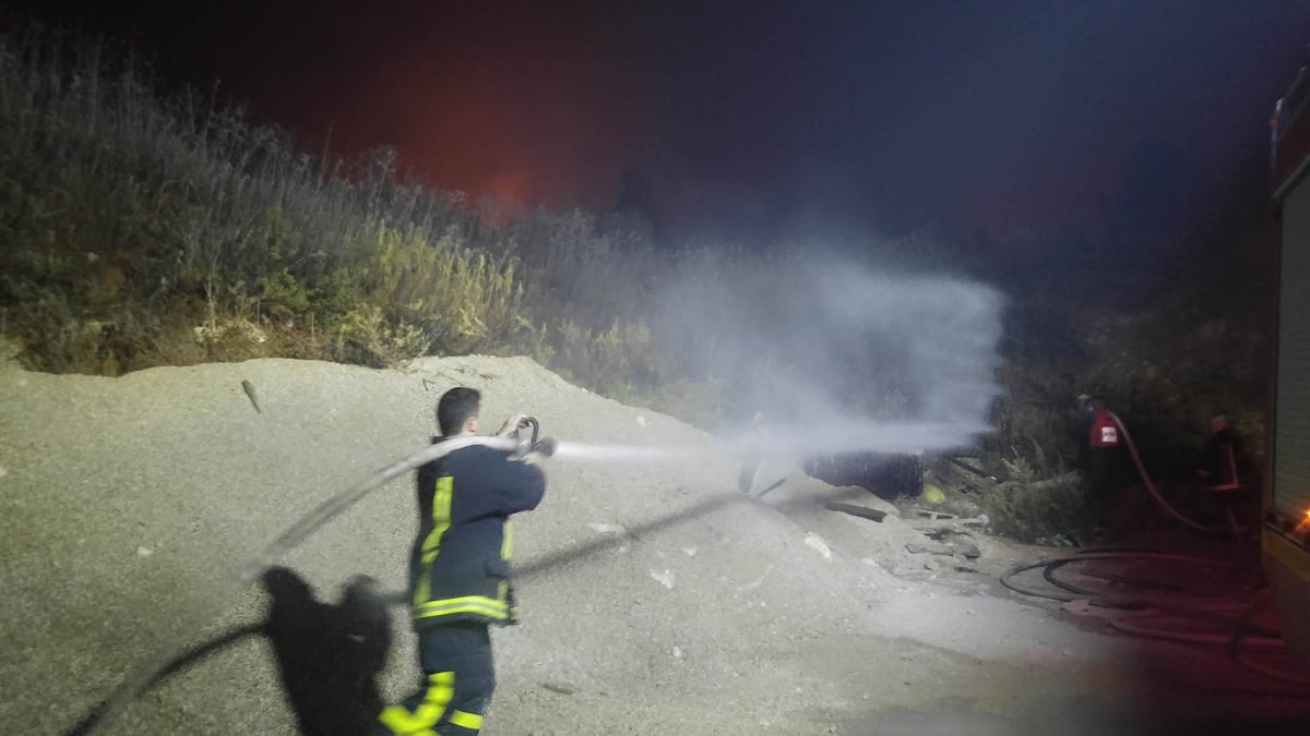 ממצלמת הכבאי: כך נראית הלחימה באש