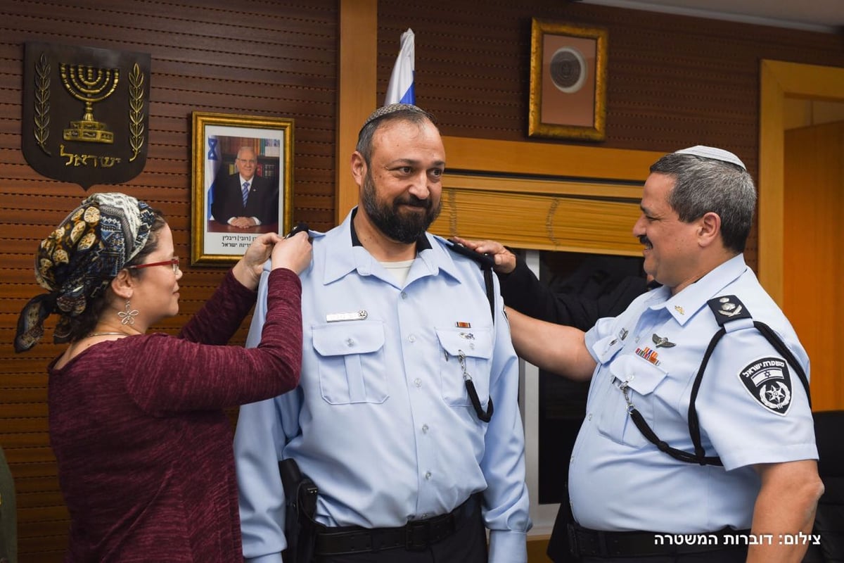 דרגת נצ"מ הוענקה לרב המשטרה החדש