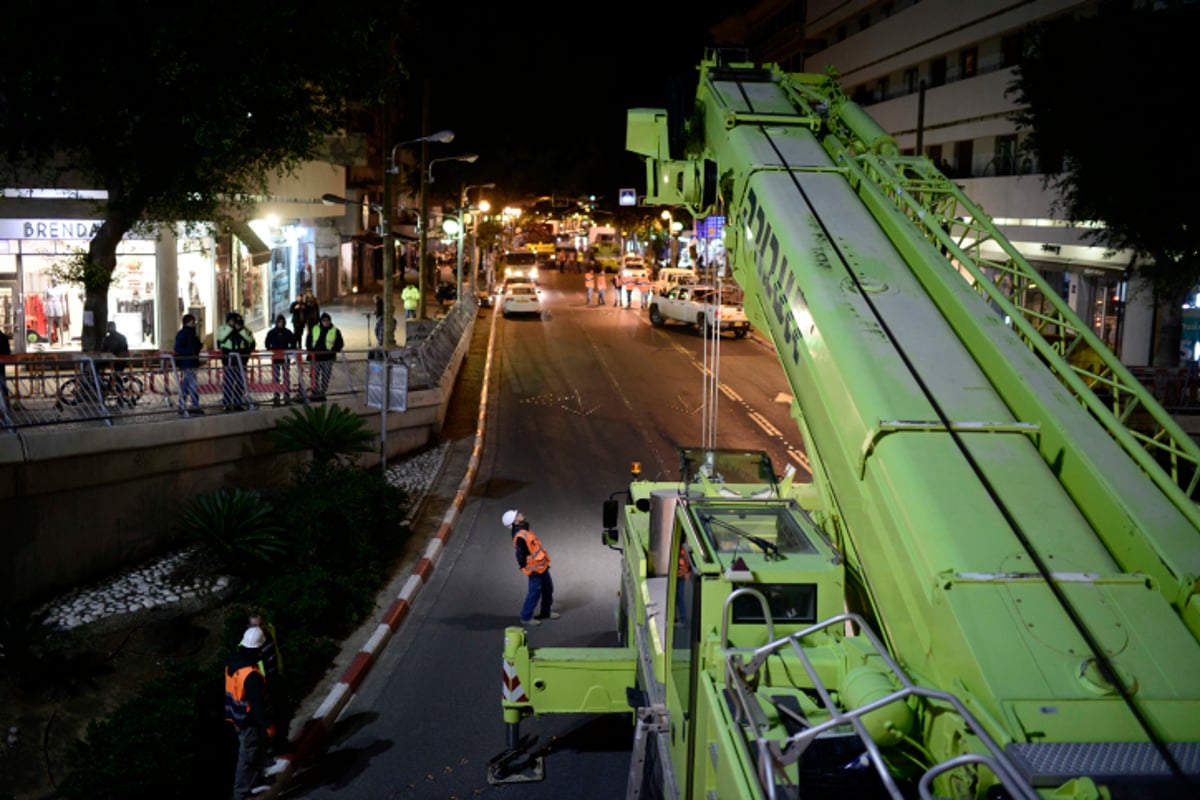 מזרקת 'האש והמים' פורקה • צפו בתיעוד