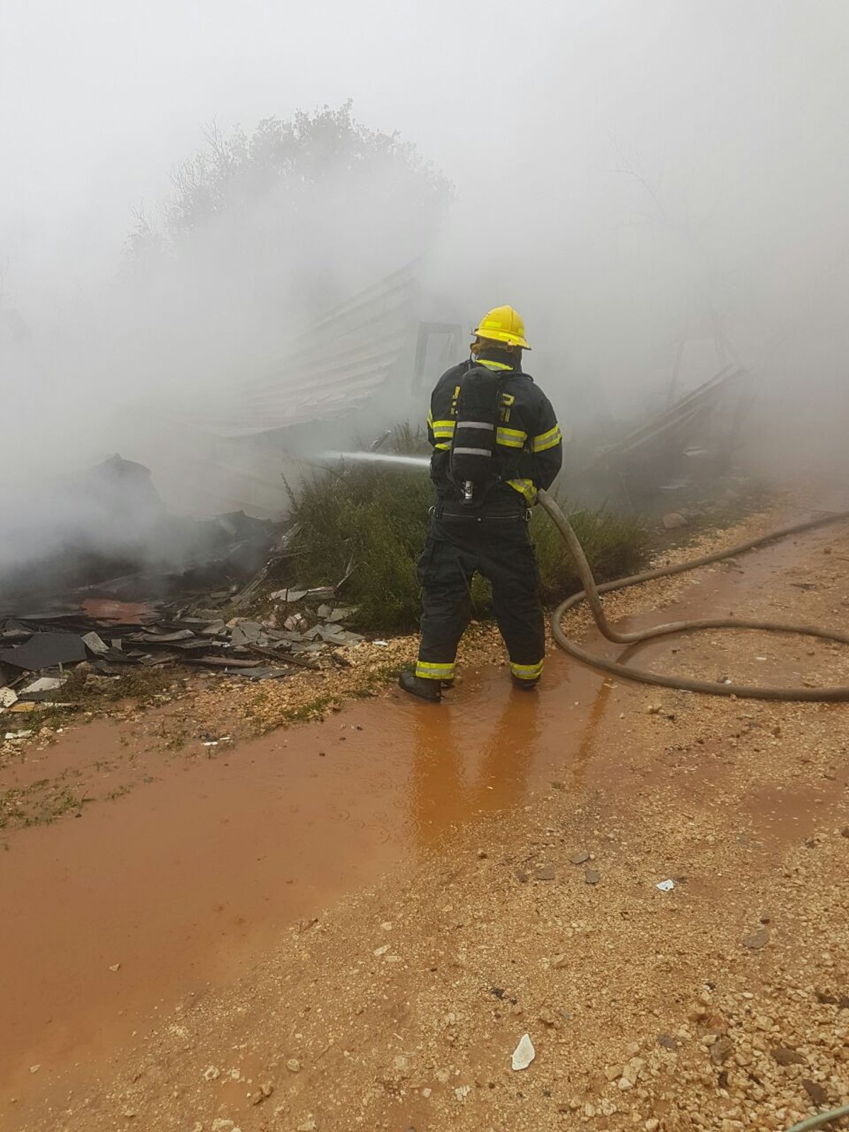 הרוג בשריפה בקראוון ביישוב אמירים בצפון