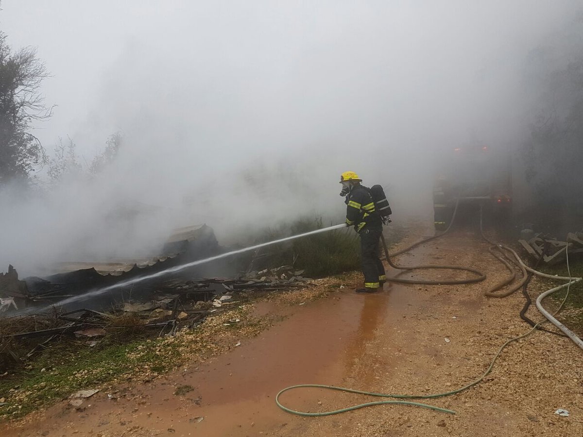 הרוג בשריפה בקראוון ביישוב אמירים בצפון