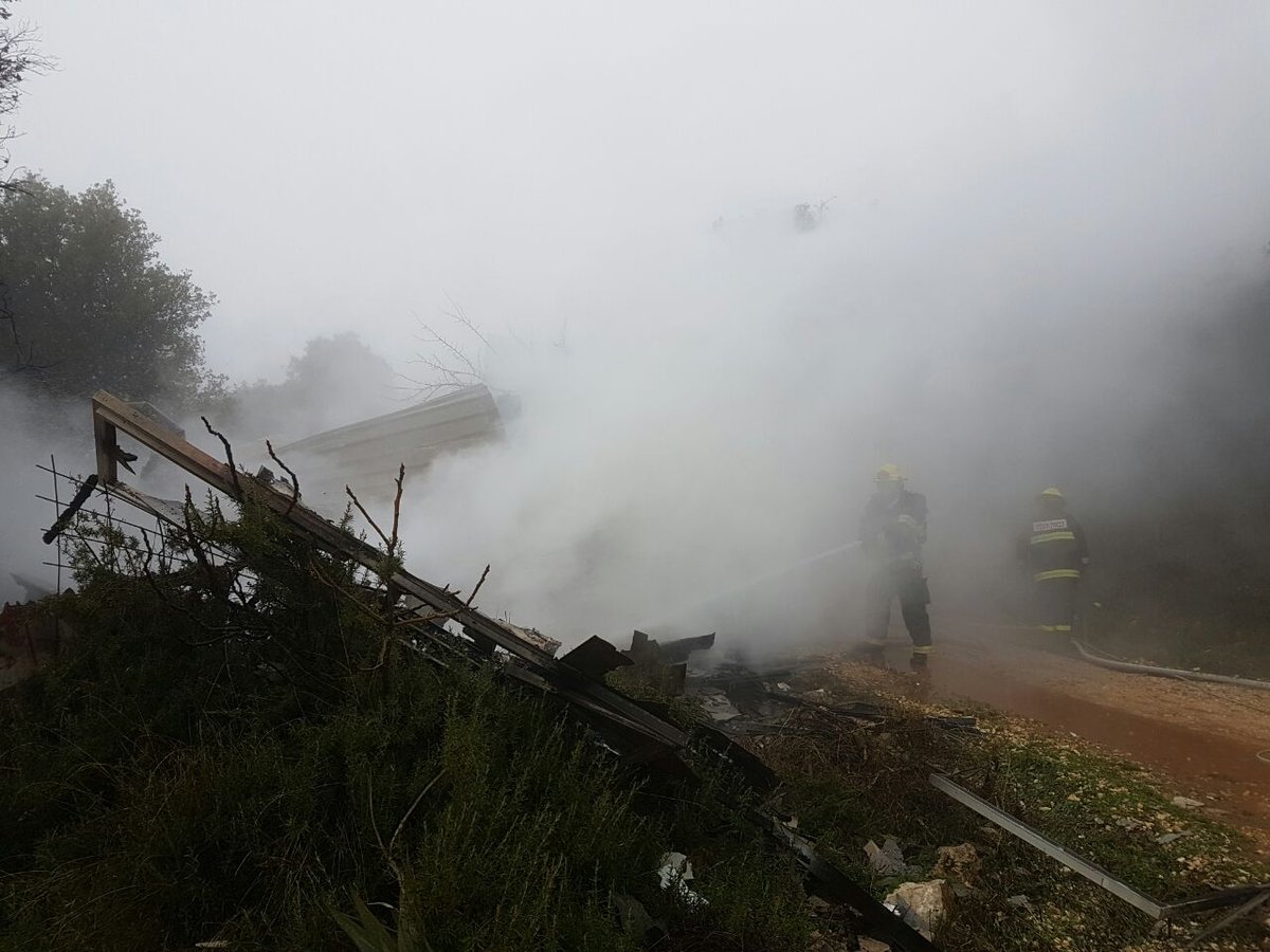 הרוג בשריפה בקראוון ביישוב אמירים בצפון