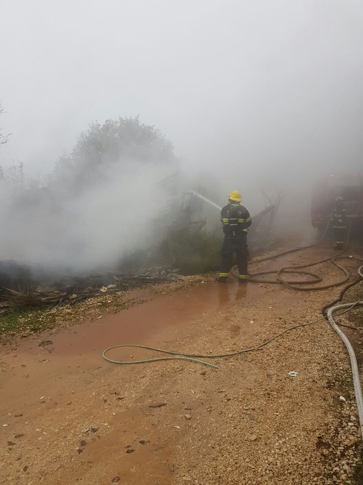 הרוג בשריפה בקראוון ביישוב אמירים בצפון