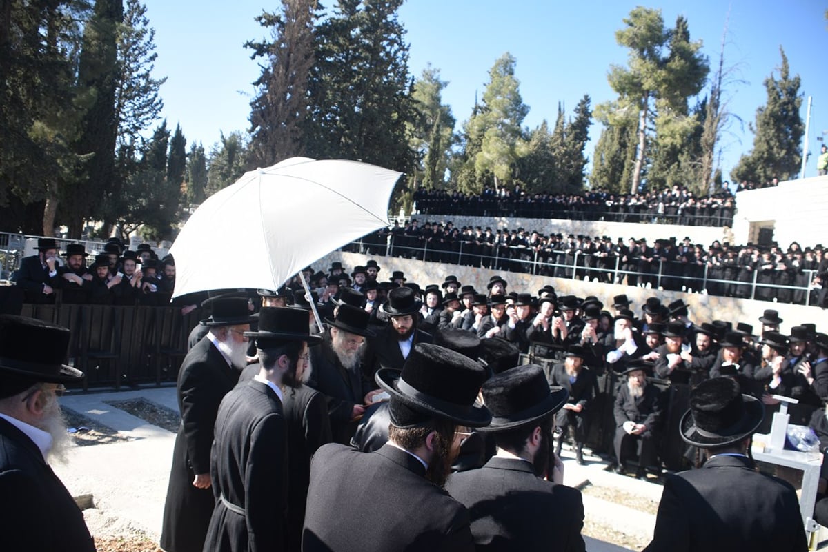 ניחום האבלים אצל האדמו"ר מבעלזא. צפו