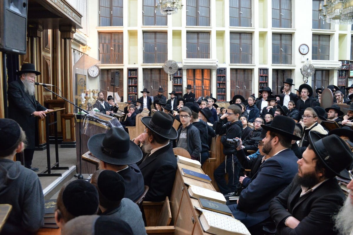 תיעוד: העצרת ב"לדרמן" לרפואת מרן הגראי"ל שטיינמן