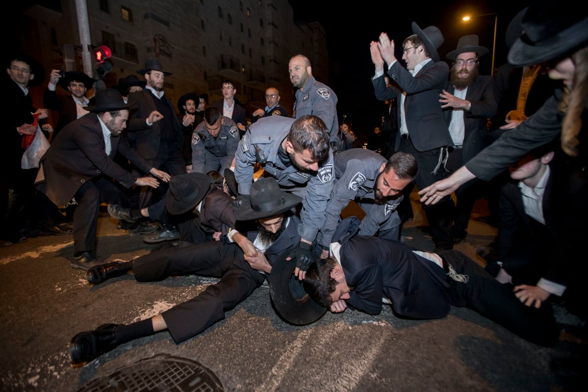 צפו בגלריה: מפגיני 'הפלג' חסמו כבישים בירושלים