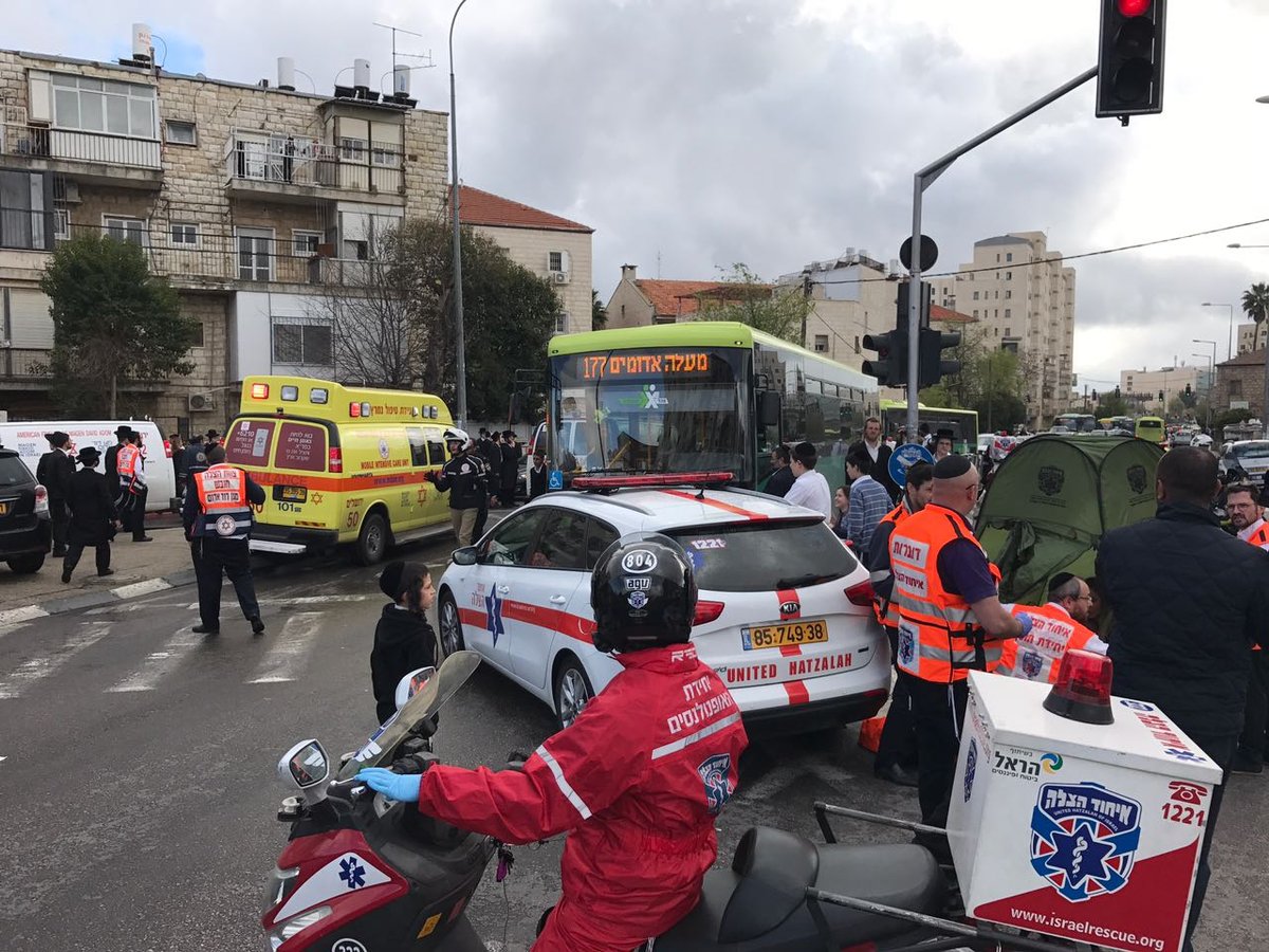 חרדי נפצע קשה בתאונה במרכז ירושלים