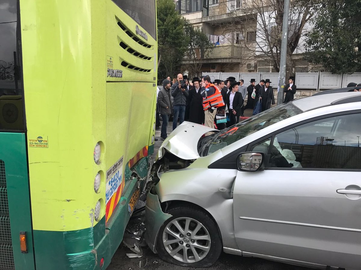 חרדי נפצע קשה בתאונה במרכז ירושלים