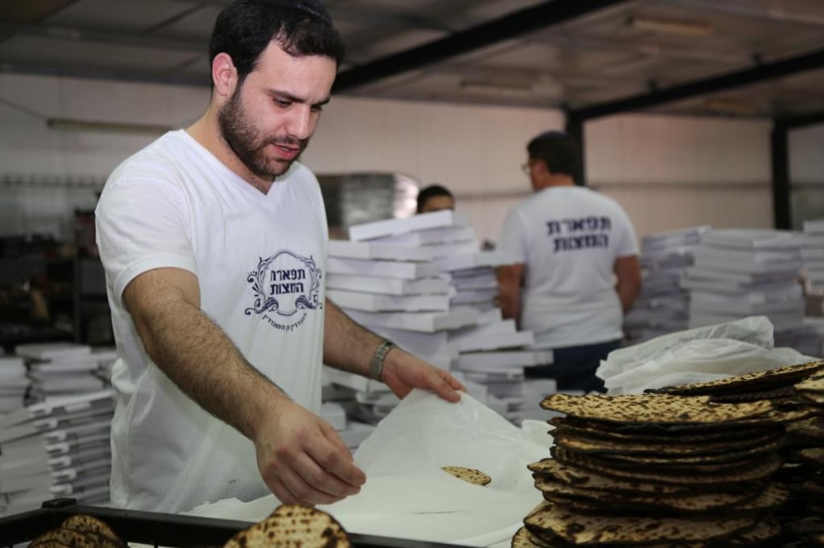 יום במאפיית תפארת המצות.