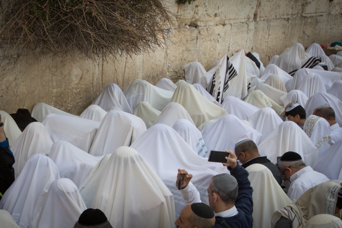 גלריה מרהיבה: ברכת כהנים בכותל המערבי