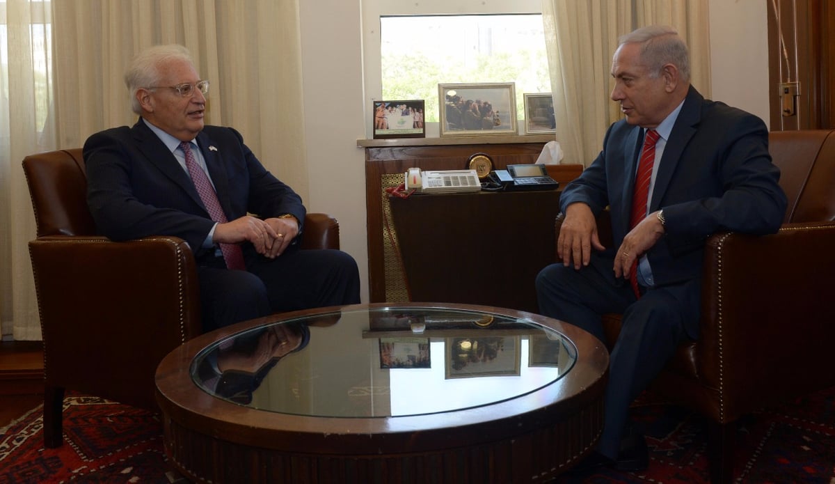 צפו: כך קיבל נתניהו את שגריר ארה"ב דיוויד פרידמן