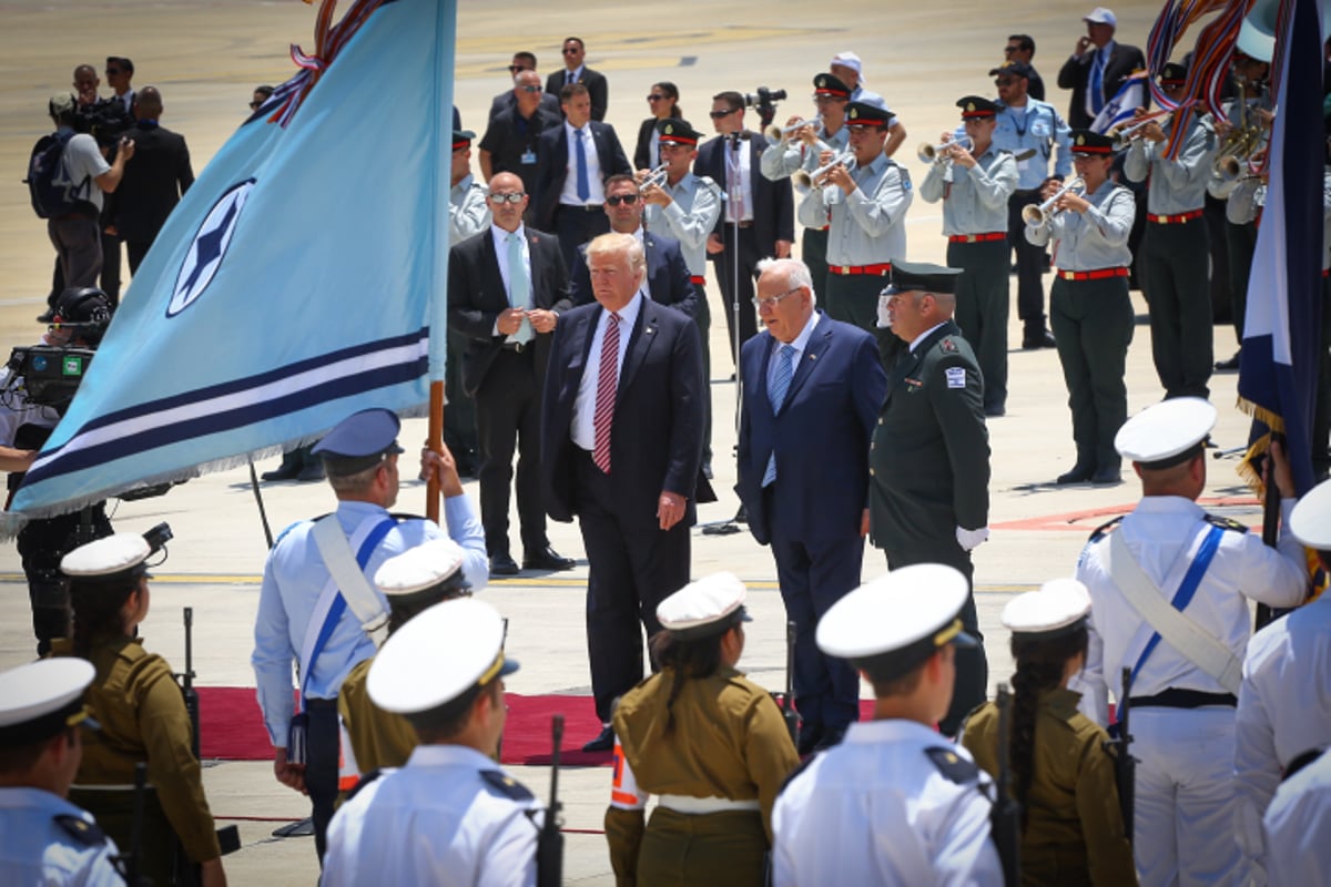 ועכשיו הגלריה: צפו ביום הראשון של ביקור טראמפ בישראל