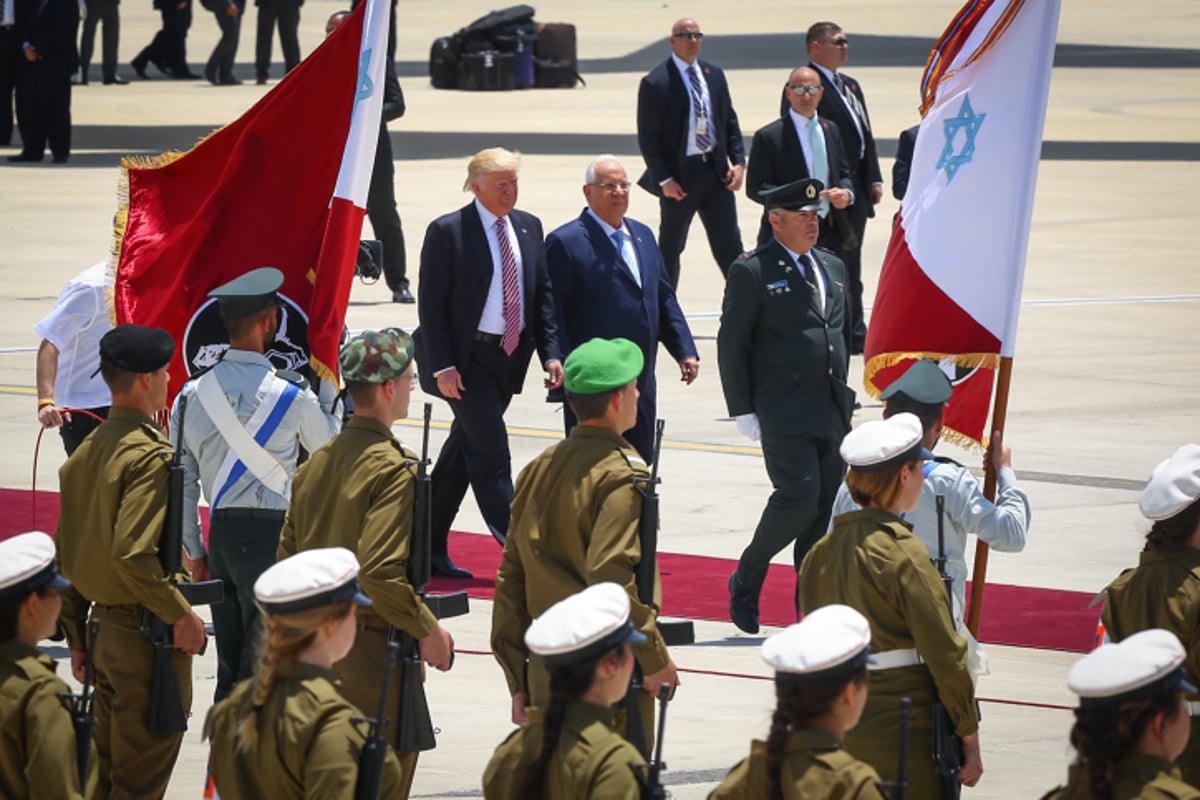 ועכשיו הגלריה: צפו ביום הראשון של ביקור טראמפ בישראל