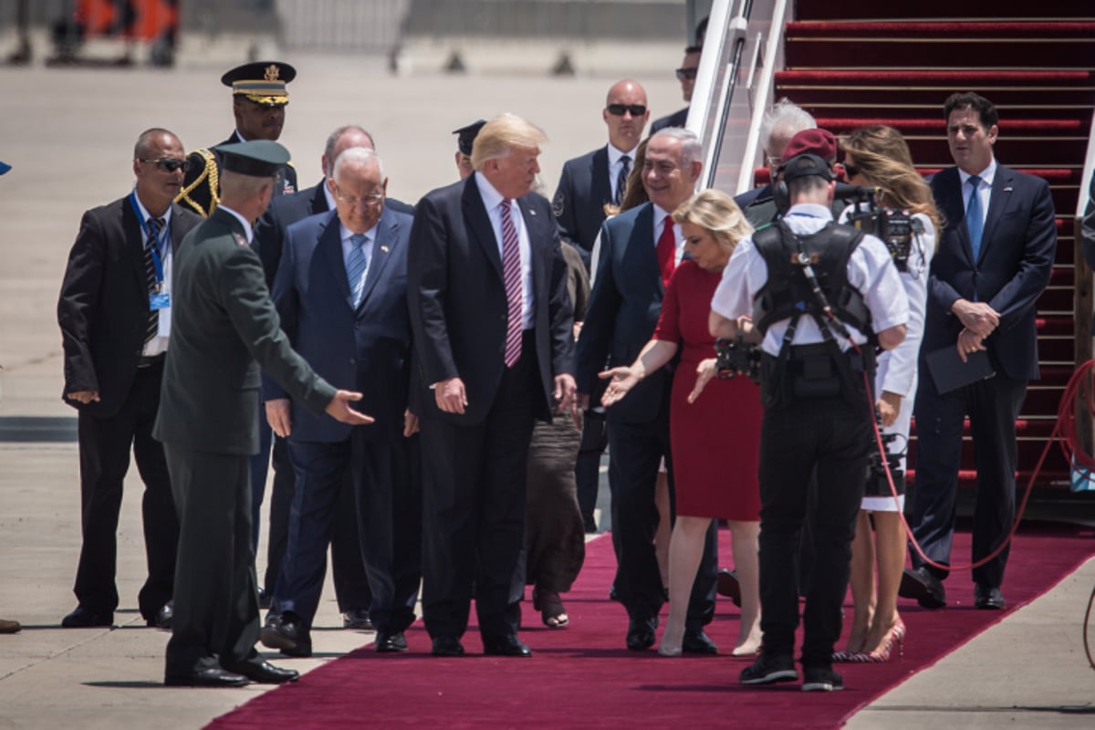 ועכשיו הגלריה: צפו ביום הראשון של ביקור טראמפ בישראל