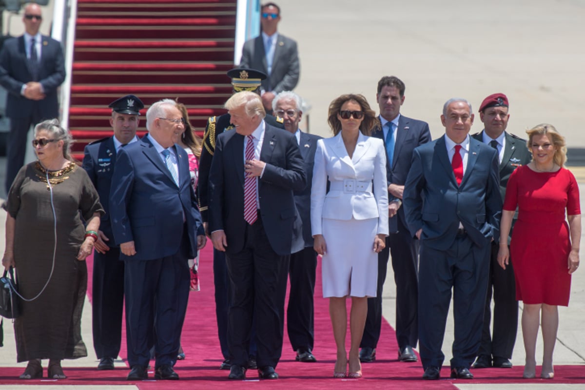 ועכשיו הגלריה: צפו ביום הראשון של ביקור טראמפ בישראל