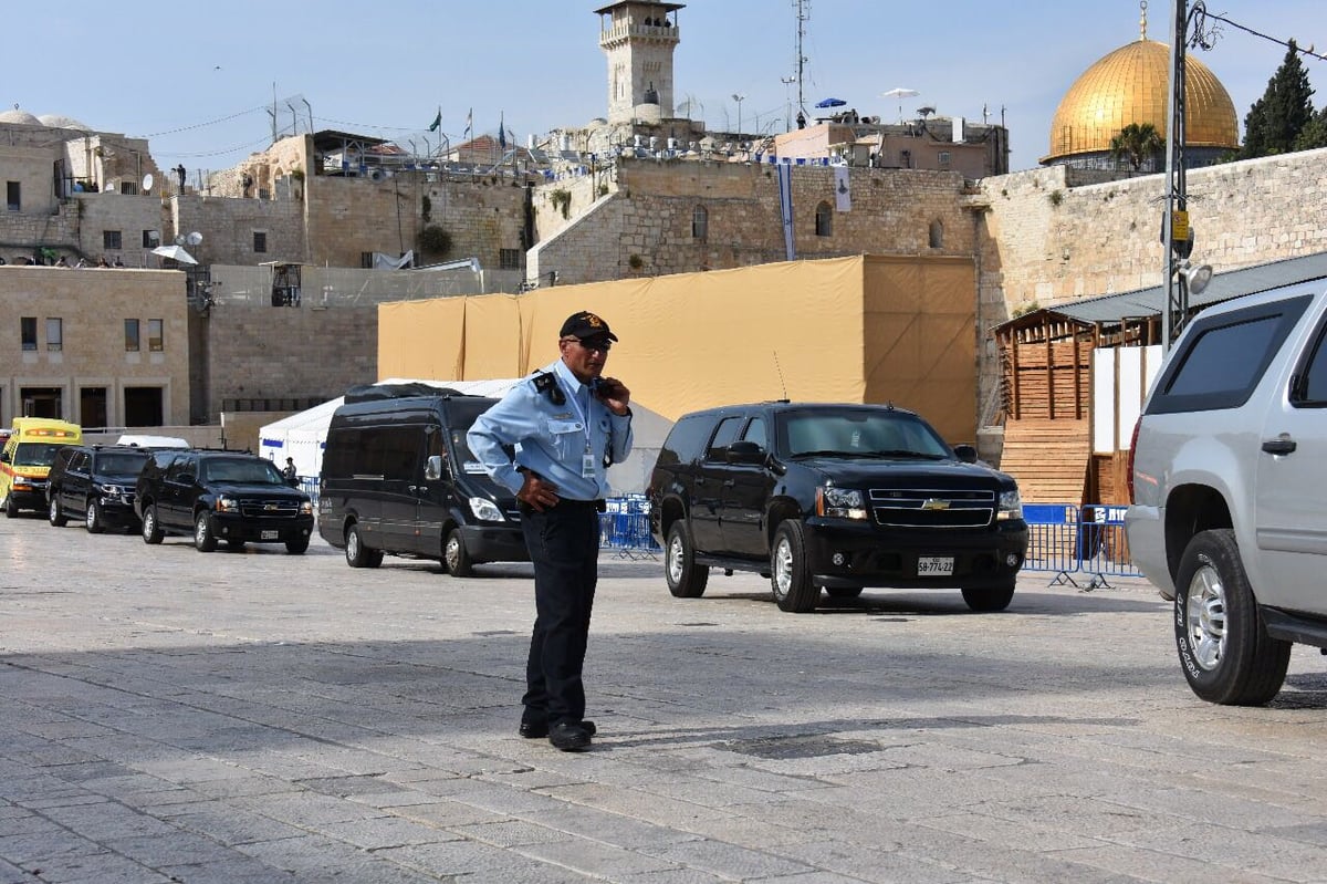 באוויר ובקרקע: כך מאובטח ביקור טראמפ