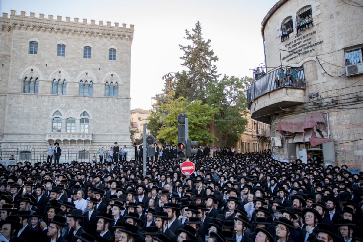 בהפגנת השבת: הראב"ד שיבח את הנשיא טראמפ