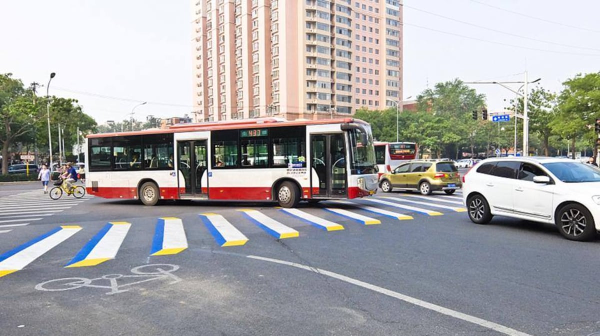 המצאה סינית: מעברי חצייה תלת מימדיים