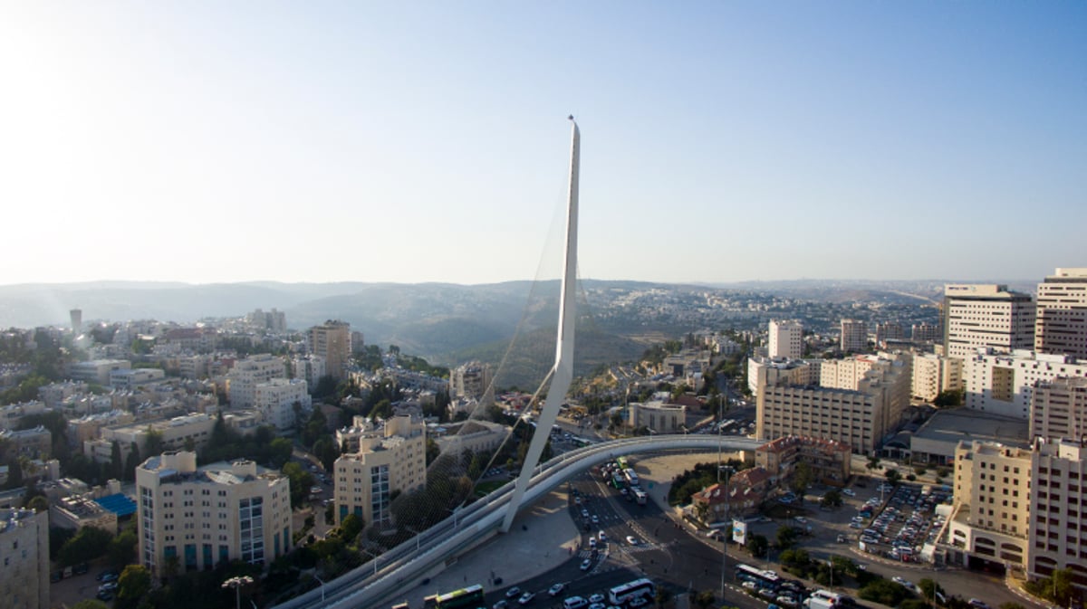 ירושלים, תל אביב ו...מודיעין עילית מהאוויר