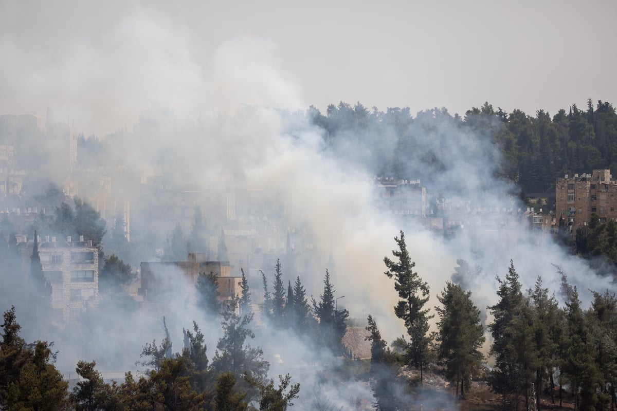 צפו בגלריה: שריפת הענק בפאתי רוממה