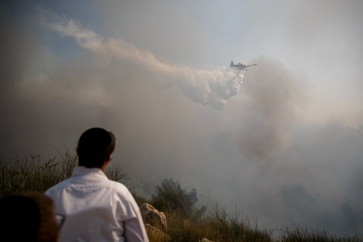 צפו בגלריה: שריפת הענק בפאתי רוממה