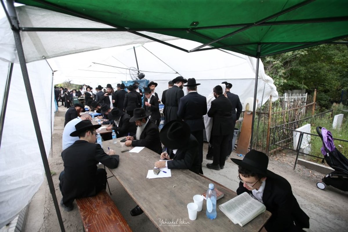 קזחסטאן: עלייה לקבר אביו של הרבי מליובאוויטש. צפו