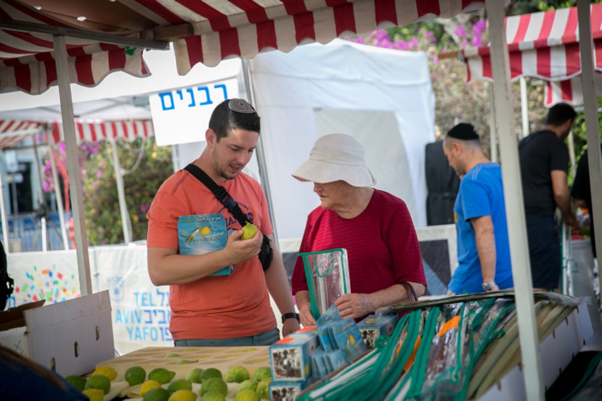 שוק ארבעת המינים בעיר תל אביב • גלריה