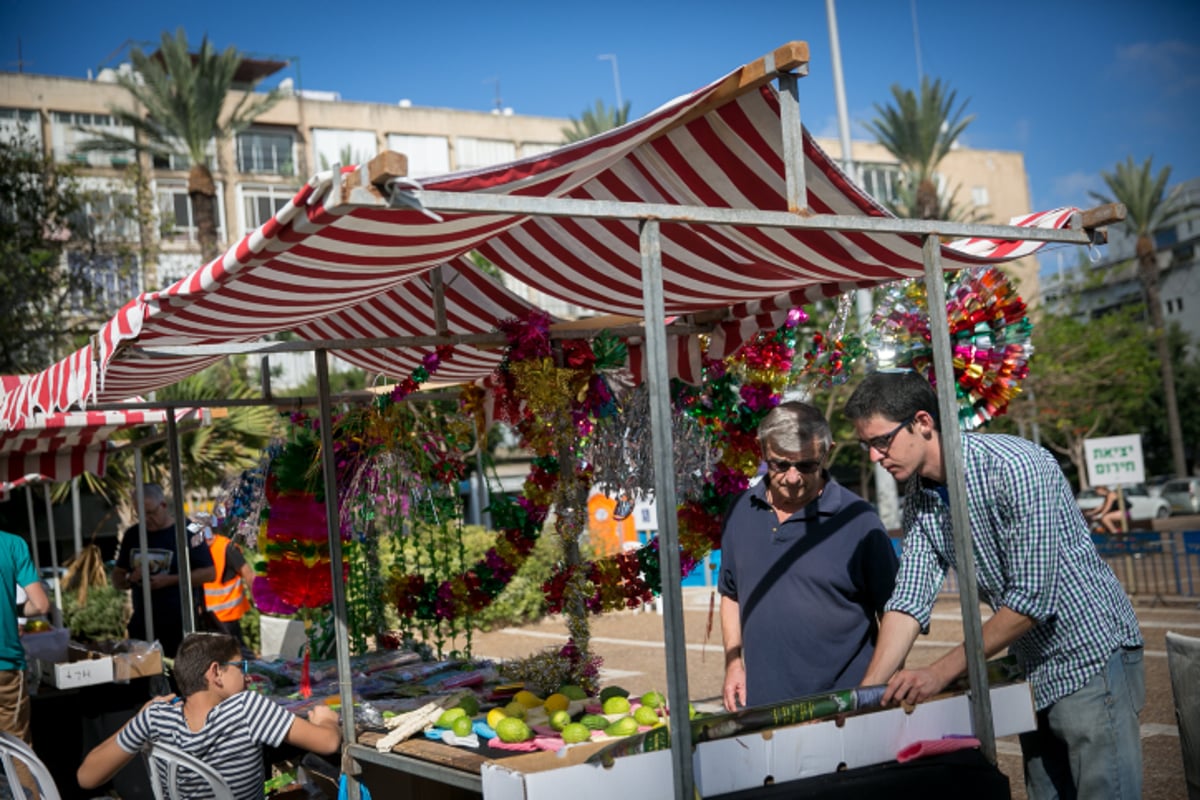 שוק ארבעת המינים בעיר תל אביב • גלריה