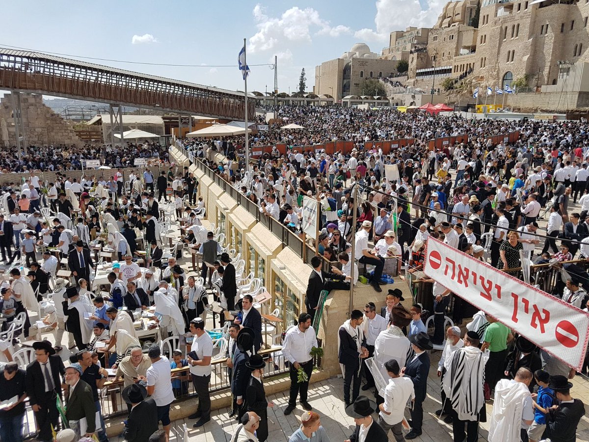 מרהיב: מעמד ברכת כהנים בכותל המערבי • צפו