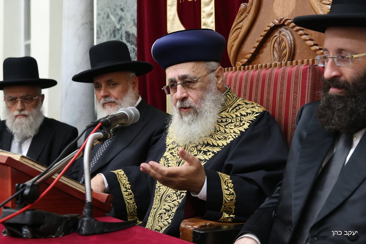 'הקבלת פני רבו' לראשון לציון הגר"י יוסף