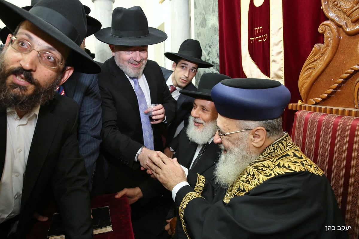 'הקבלת פני רבו' לראשון לציון הגר"י יוסף