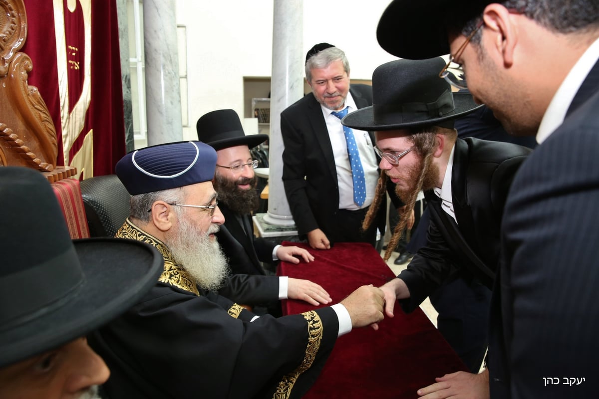 'הקבלת פני רבו' לראשון לציון הגר"י יוסף