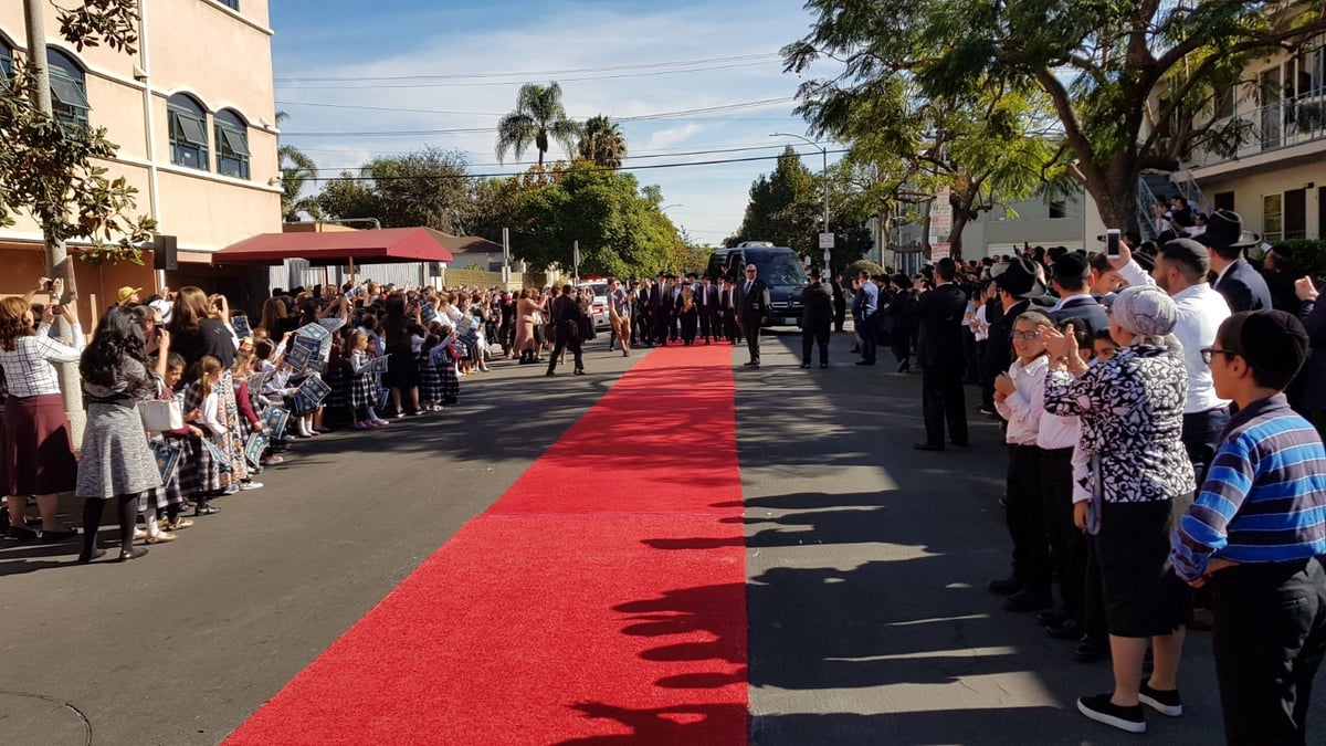 קבלת הפנים לראשון לציון הגר"י יוסף בלוס אנג'לס • צפו