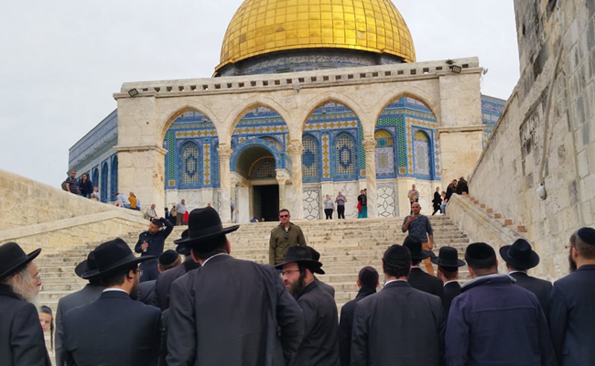 עשרות חרדים עלו להר הבית: "לעילוי נשמת מרן הגראי"ל"