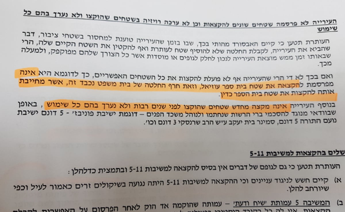 הנפגעים הלא צפויים מתביעת ההקצאות בבני ברק: מוסדות וישיבות מובילות