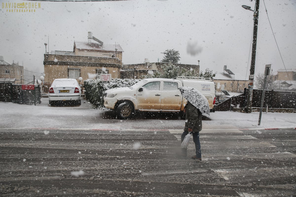 השלג בצפת • צפו בגלריה מרהיבה מבירת הגליל