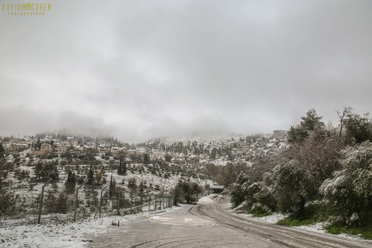 השלג בצפת • צפו בגלריה מרהיבה מבירת הגליל