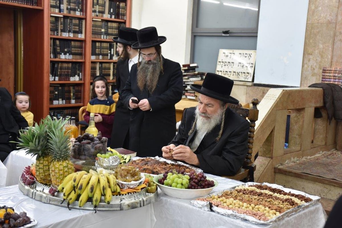 טיש ט"ו בשבט בחצר הקודש אשלג. צפו