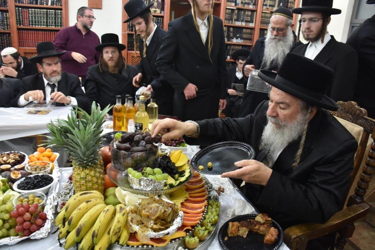 טיש ט"ו בשבט בחצר הקודש אשלג. צפו