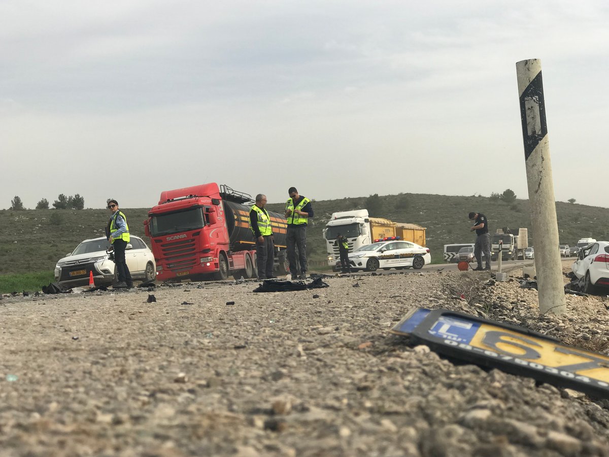 בגלל עקיפה: תאונה קטלנית ליד קרית גת