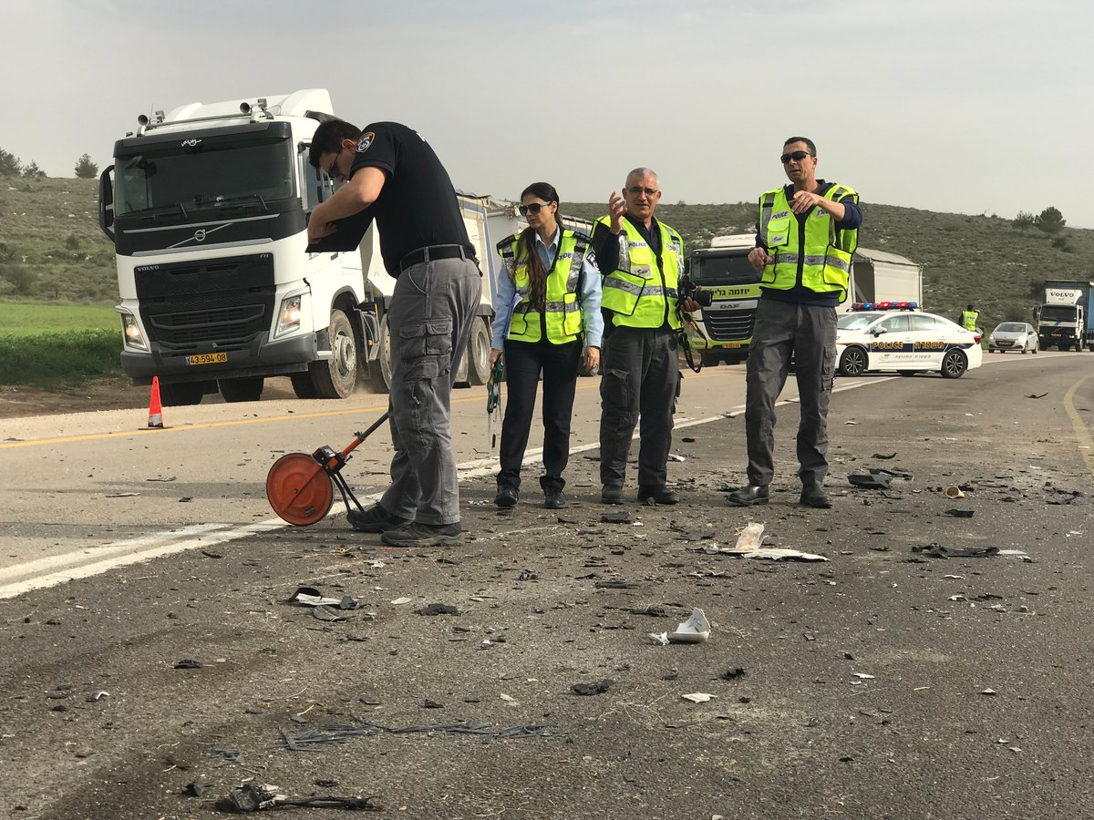 בגלל עקיפה: תאונה קטלנית ליד קרית גת