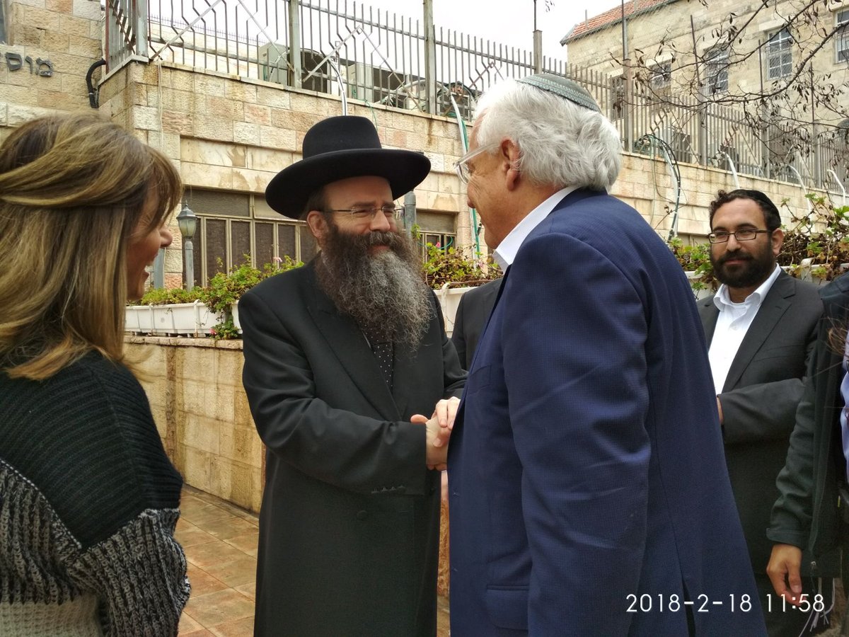 שגריר ארה"ב דיוויד פרידמן ביקר בישיבת "תפארת ישראל"