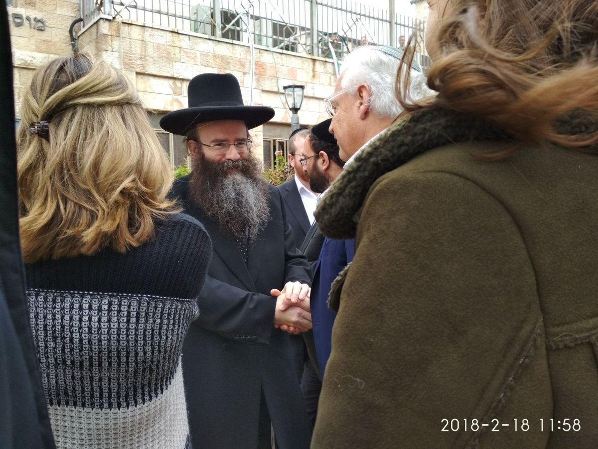 שגריר ארה"ב דיוויד פרידמן ביקר בישיבת "תפארת ישראל"