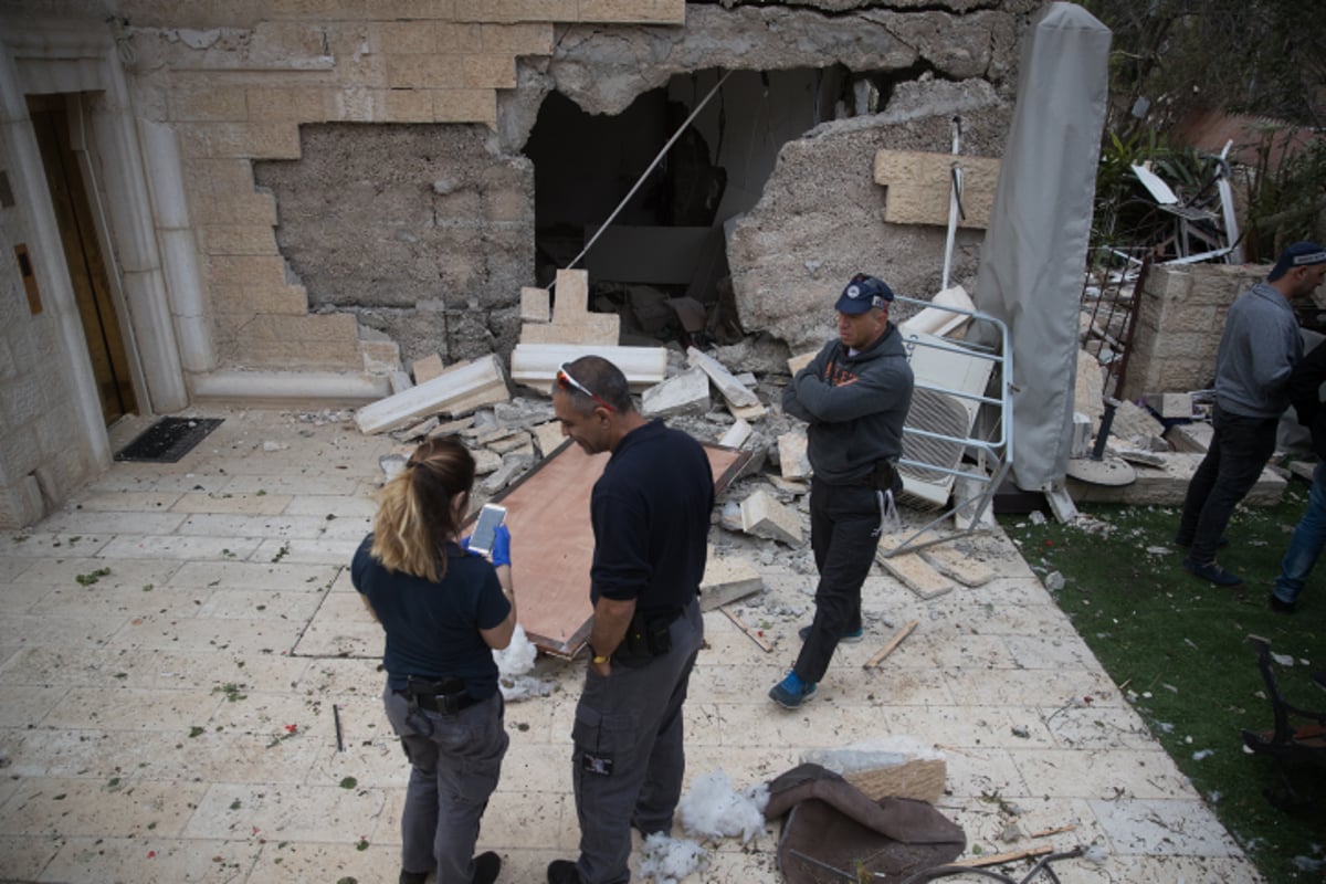 הרחפן תיעד: זירת פיצוץ בלון הגז בירושלים