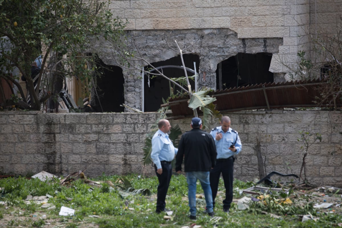 הרחפן תיעד: זירת פיצוץ בלון הגז בירושלים