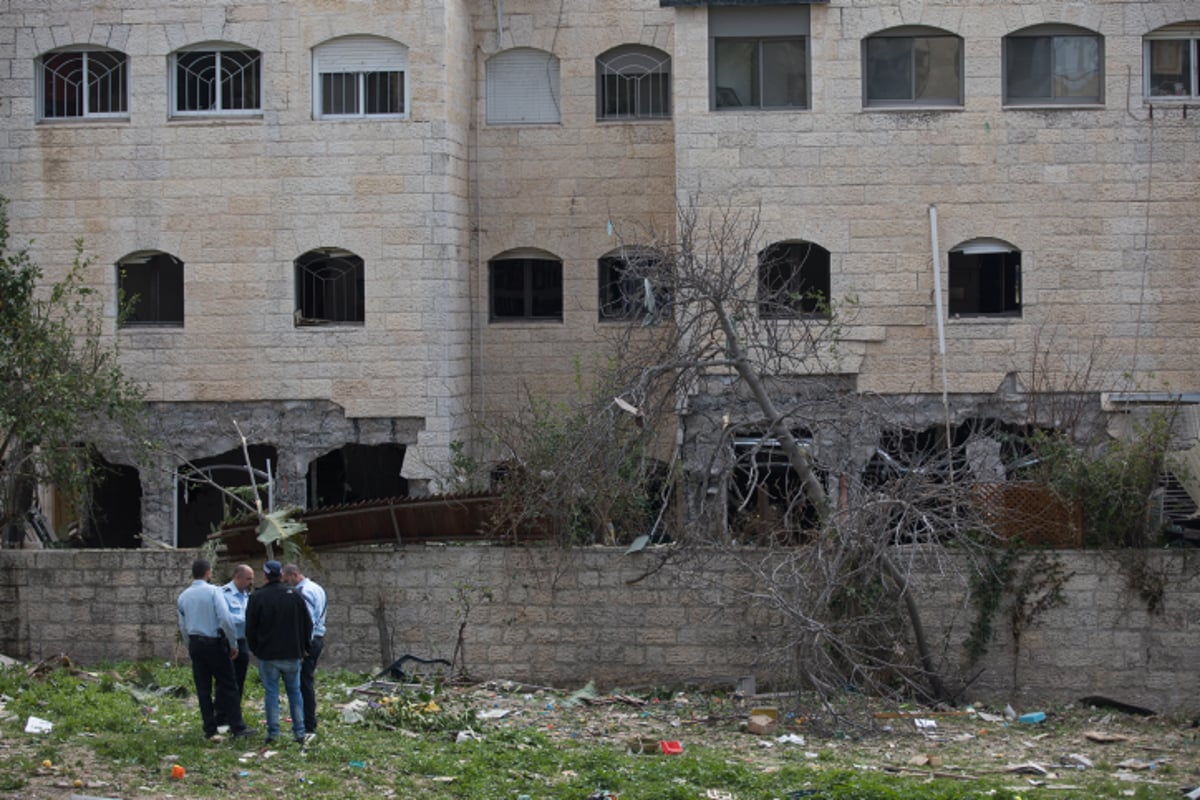 הרחפן תיעד: זירת פיצוץ בלון הגז בירושלים