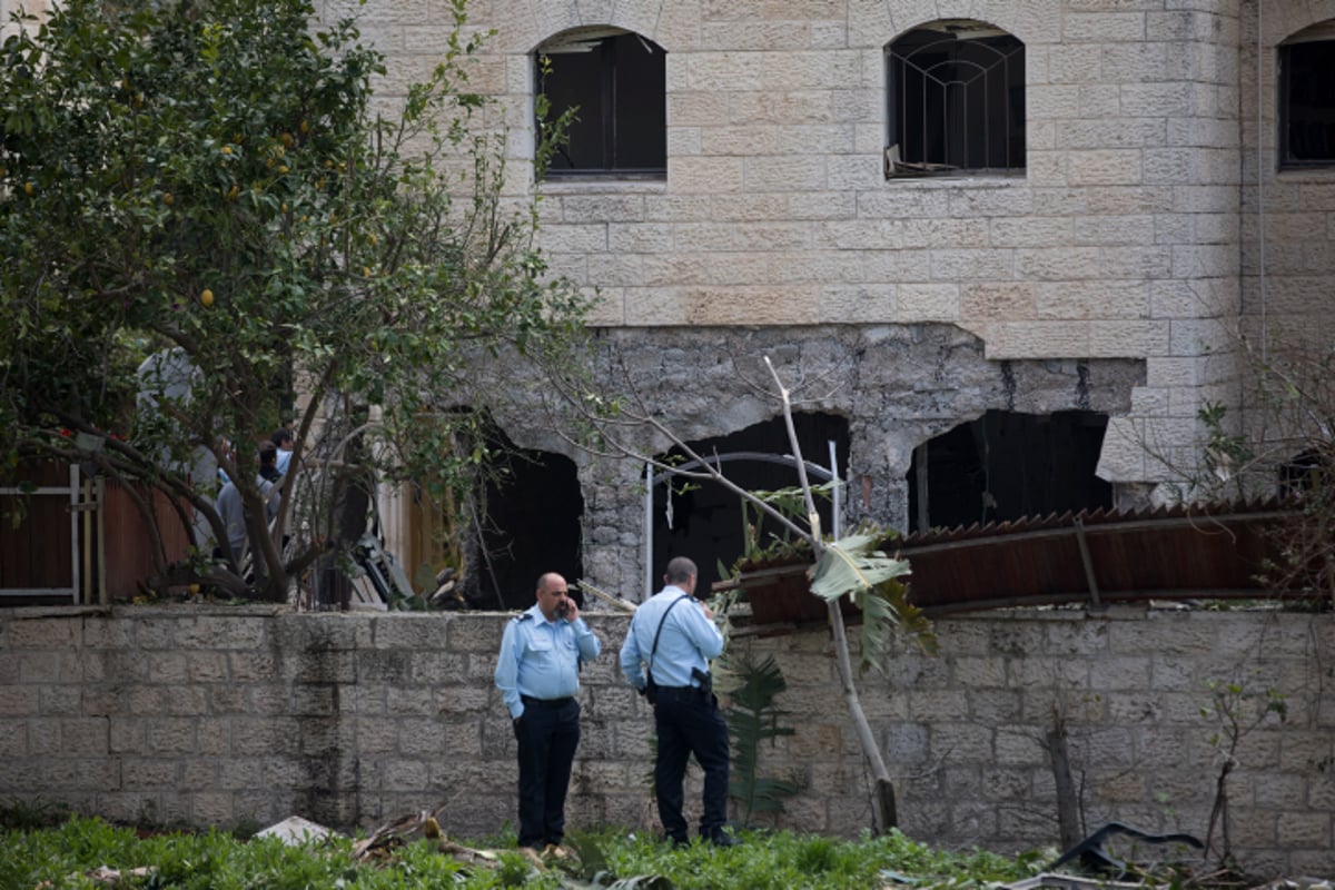 הרחפן תיעד: זירת פיצוץ בלון הגז בירושלים