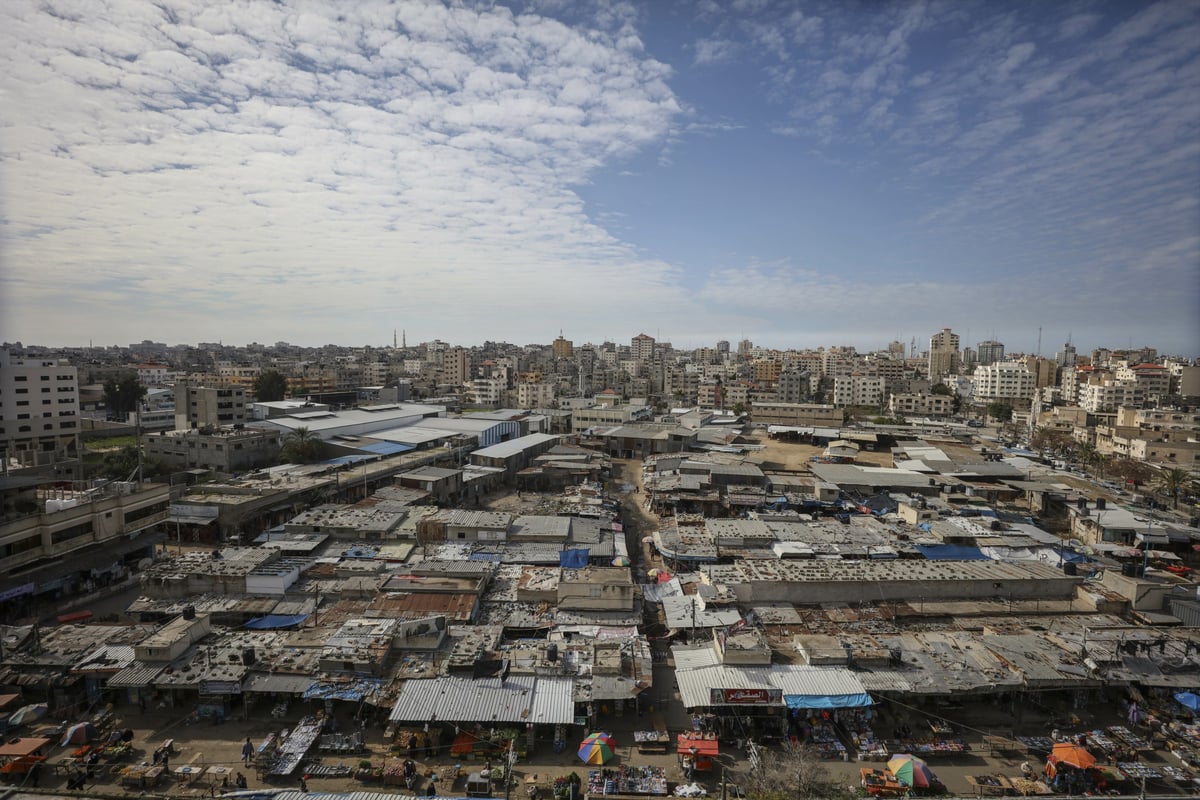 הצצה: כך נראה שוק אלזאוויה בעזה • צפו בגלריה