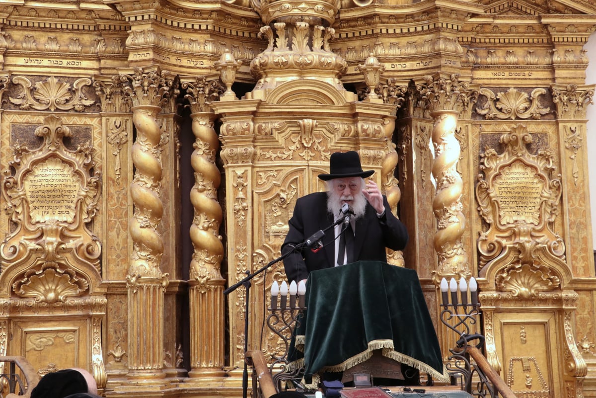 תיעוד: ההספד על הגר"ש אוירבך זצ"ל בפוניבז'